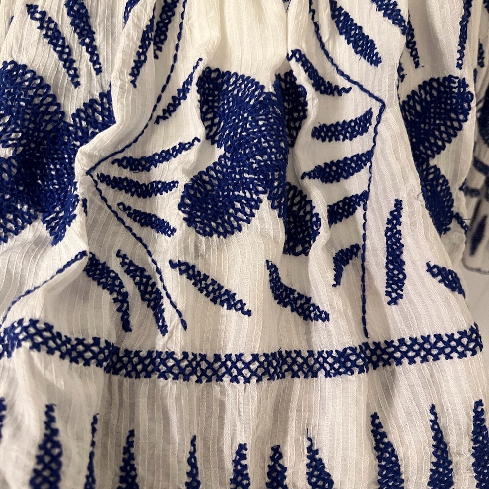 Urban Outfitters Womens Dress in White and Blue - Picture 4 of 6